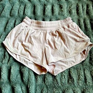Light pink Lululemon hottie hot shorts size 2